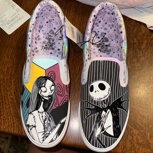 NWT Disney Nightmare Before Christmas Sneakers with Artistic Design W11/M9
